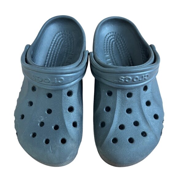 Crocs Kids Unisex Water Waterproof Classic Clog Shoes Black Slip-On Size 12/13 - Picture 1 of 9